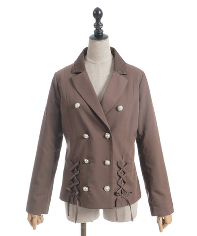 Double Lace-Up Tailored Jacket