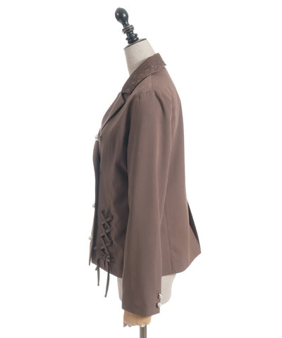 Double Lace-Up Tailored Jacket