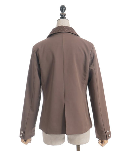 Double Lace-Up Tailored Jacket