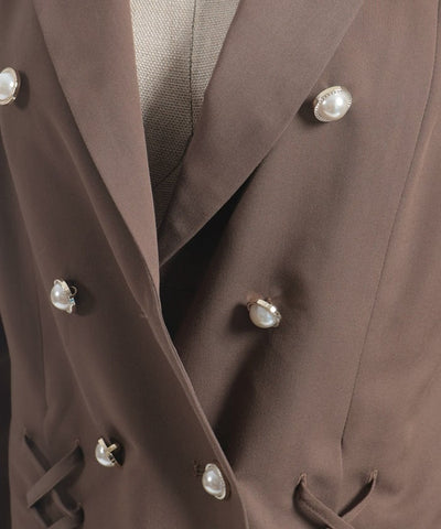 Double Lace-Up Tailored Jacket