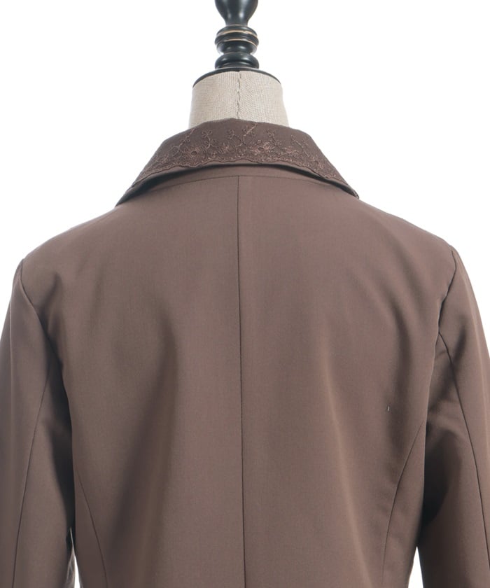 Double Lace-Up Tailored Jacket