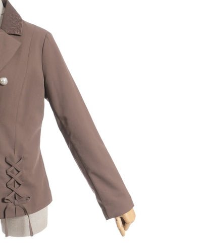 Double Lace-Up Tailored Jacket