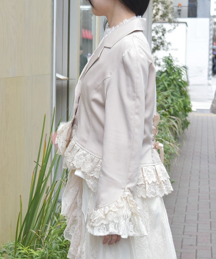 Lace Frill Lace-Up Jacket – axes femme from JAPAN Lace Frill Lace-Up Jacket – axes femme from JAPAN