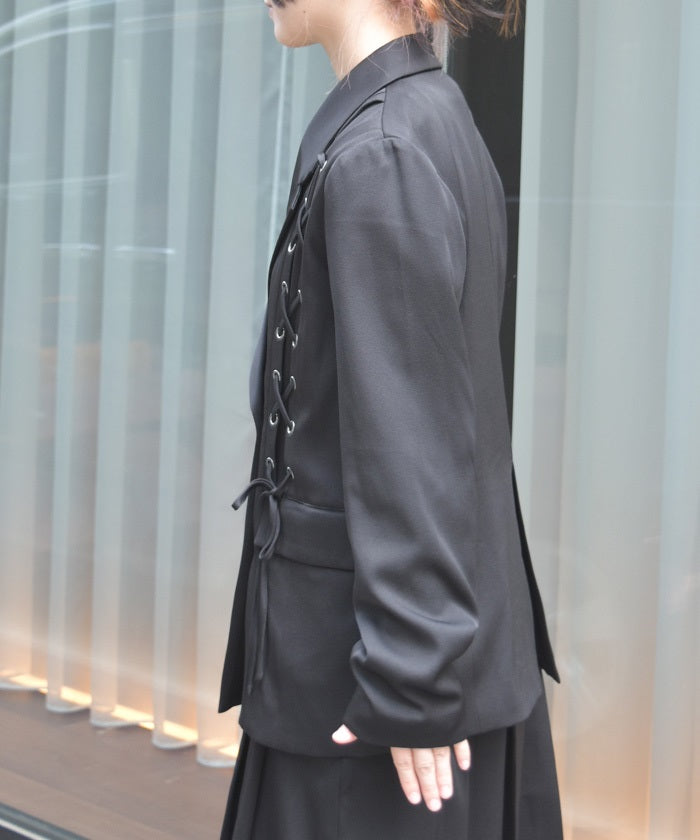 AKIRANAKA Edith tie collar Jacket サイズ2 AKIRANAKA（アキラナカ）の「Edith tie collar JK BE