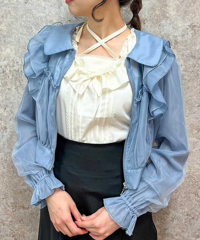 Sheer & Tulle Blouson