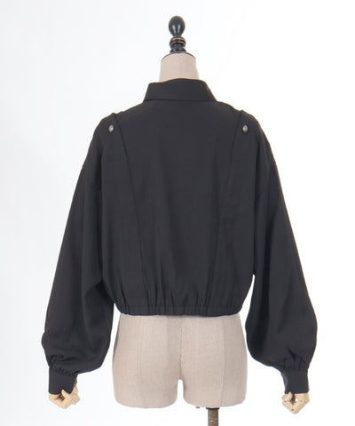 Double Button Design Blouson