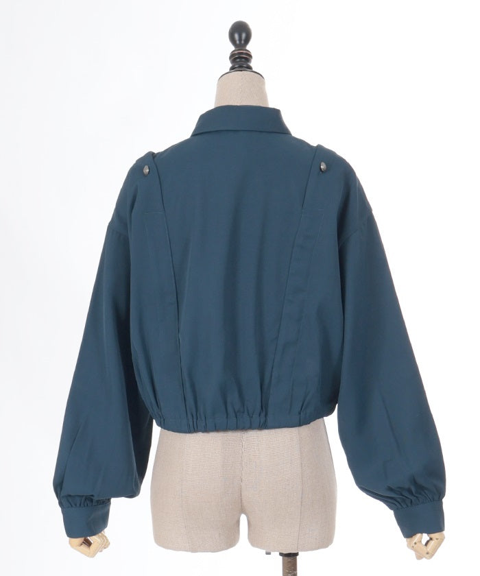 Double Button Design Blouson