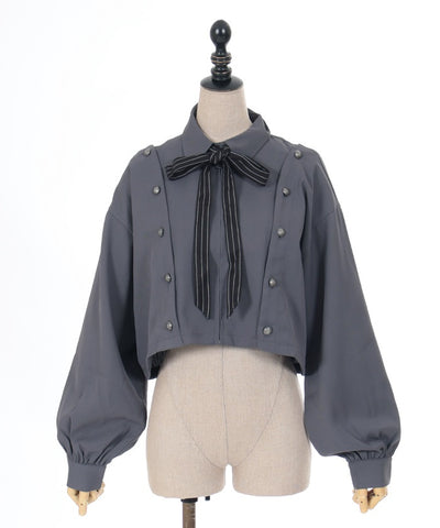 Double Button Design Blouson