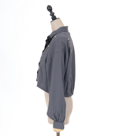 Double Button Design Blouson