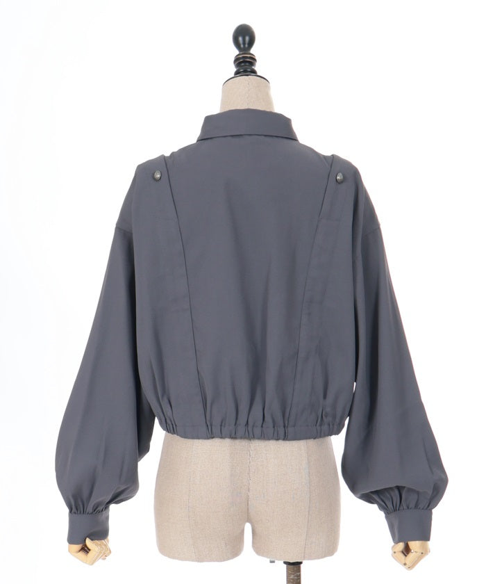 Double Button Design Blouson