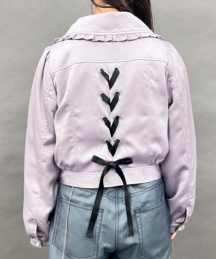 Lace-Up Rider Jacket