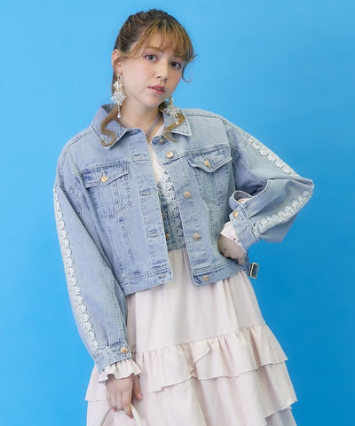 Lace & Line Denim Jacket