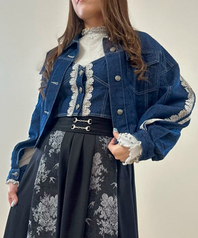 Lace & Line Denim Jacket