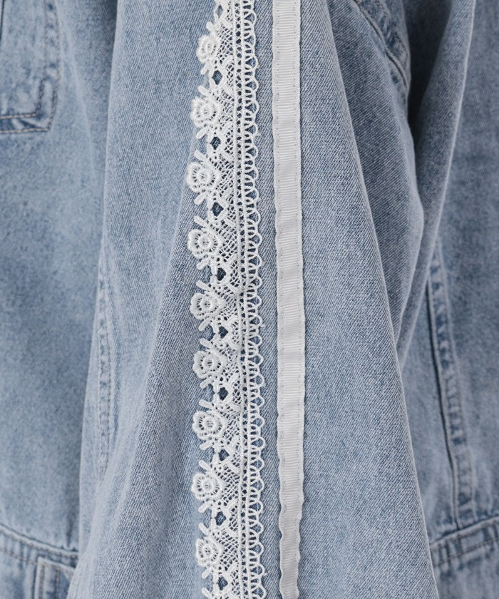 Lace & Line Denim Jacket