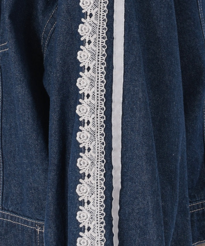 Lace & Line Denim Jacket