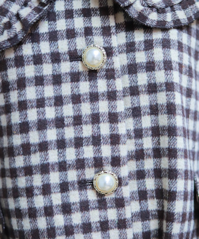 Big Collar Balloon Brushed Blouson