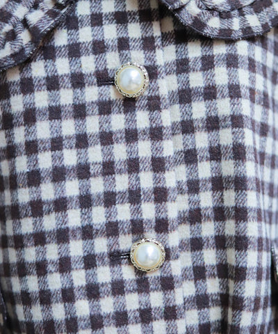 Big Collar Balloon Brushed Blouson