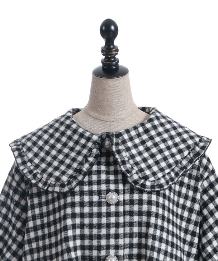 Big Collar Balloon Brushed Blouson