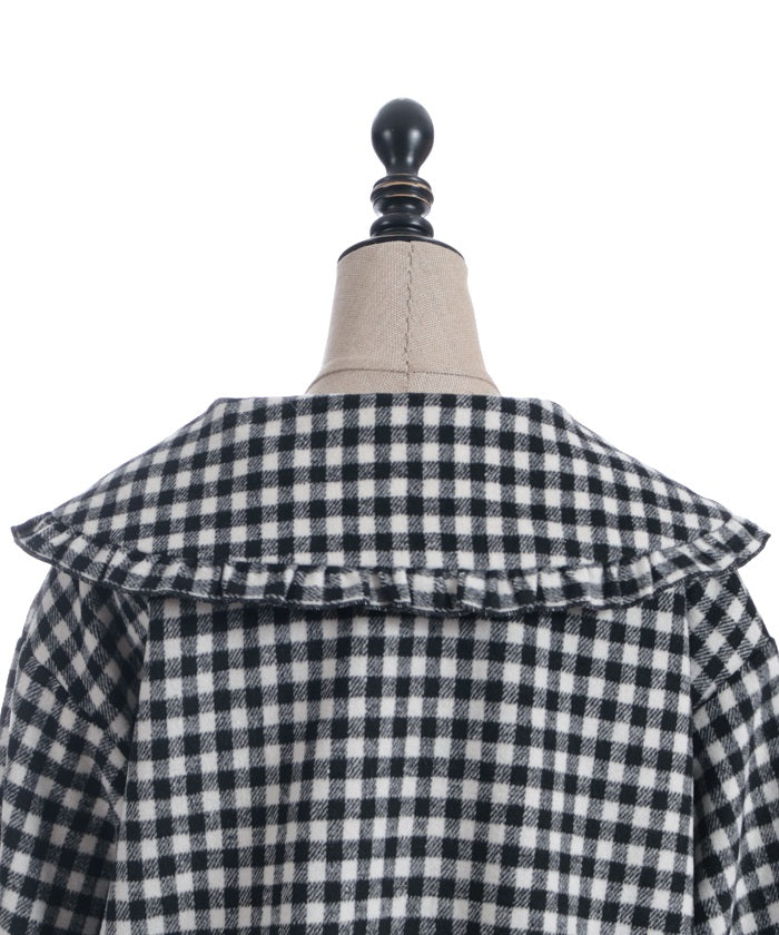Big Collar Balloon Brushed Blouson