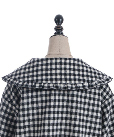 Big Collar Balloon Brushed Blouson