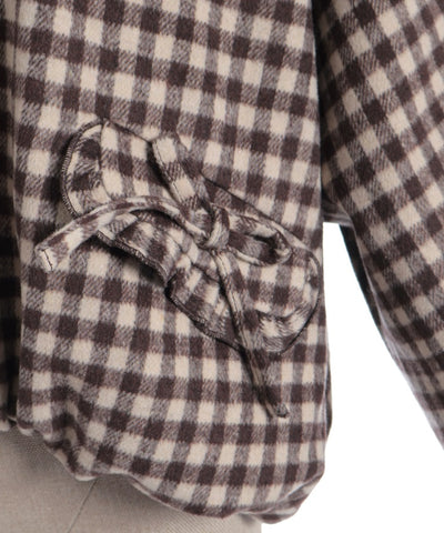 Big Collar Balloon Brushed Blouson