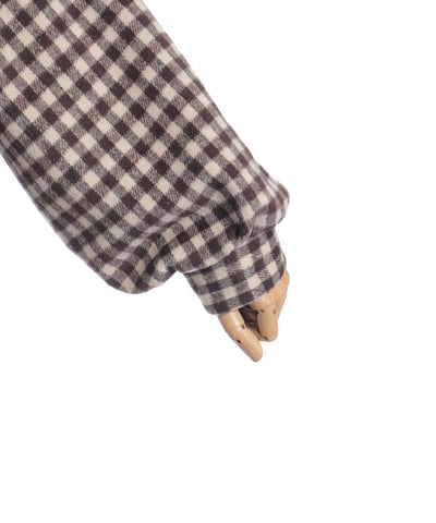 Big Collar Balloon Brushed Blouson