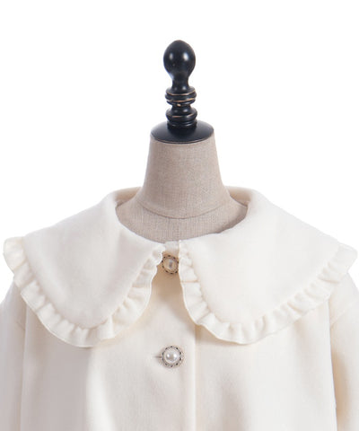 Big Collar Balloon Brushed Blouson