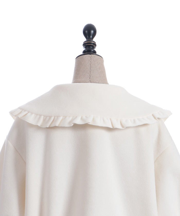 Big Collar Balloon Brushed Blouson