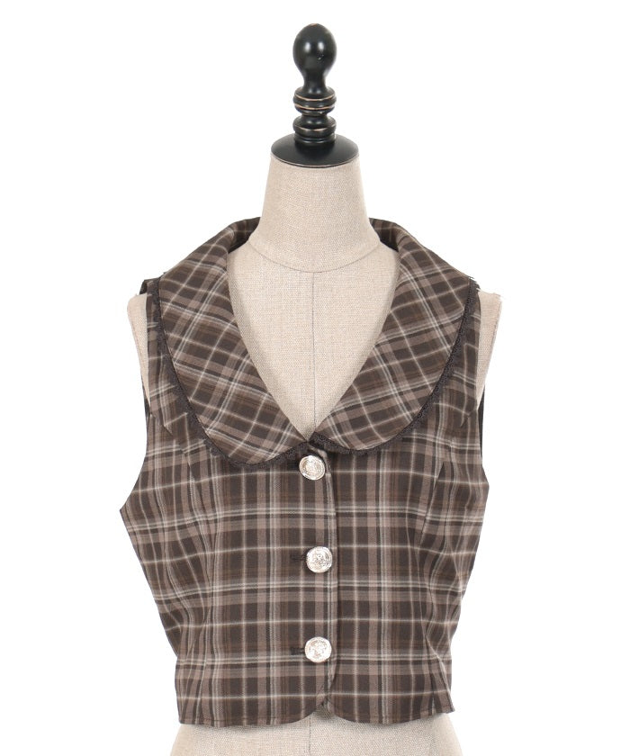 Collar Design Short Vest