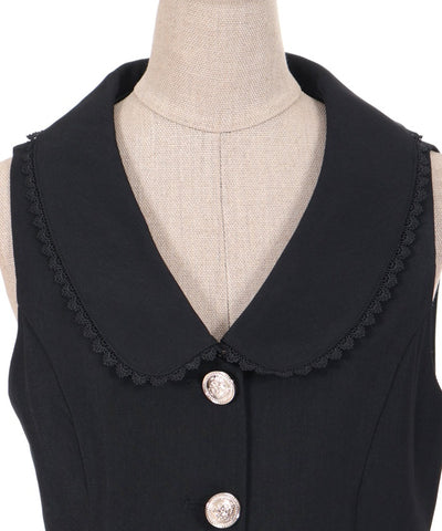 Collar Design Short Vest