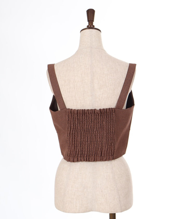 Belt Design Zip Bustier