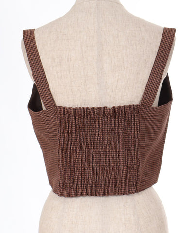 Belt Design Zip Bustier