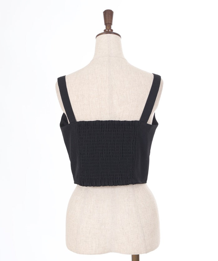 Belt Design Zip Bustier