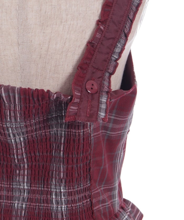 Tartan Plaid Lace-Up Bustier