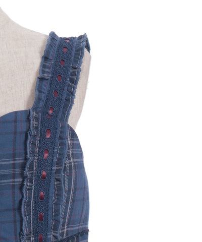 Tartan Plaid Lace-Up Bustier