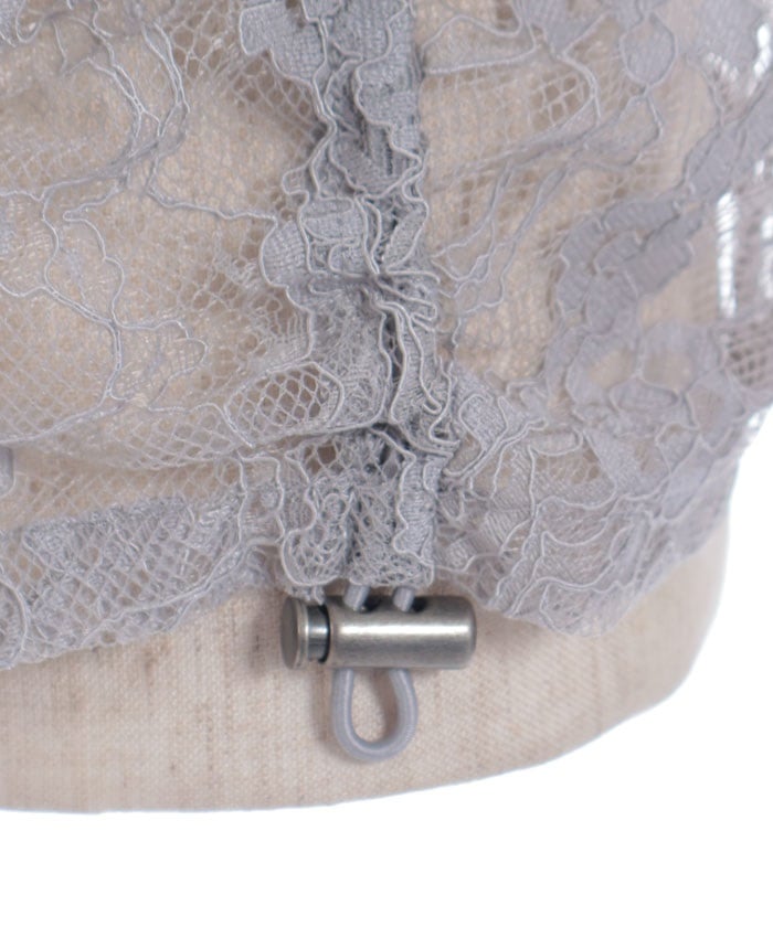 Hooded Drawstring Lace Vest