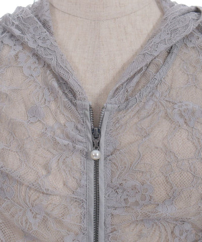 Hooded Drawstring Lace Vest