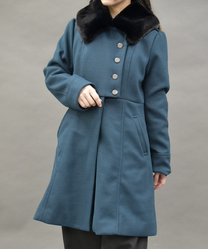 Asymmetric Military Coat