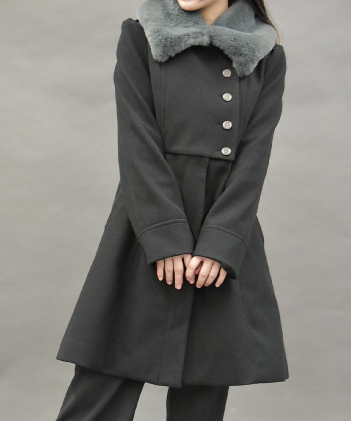 Asymmetric Military Coat