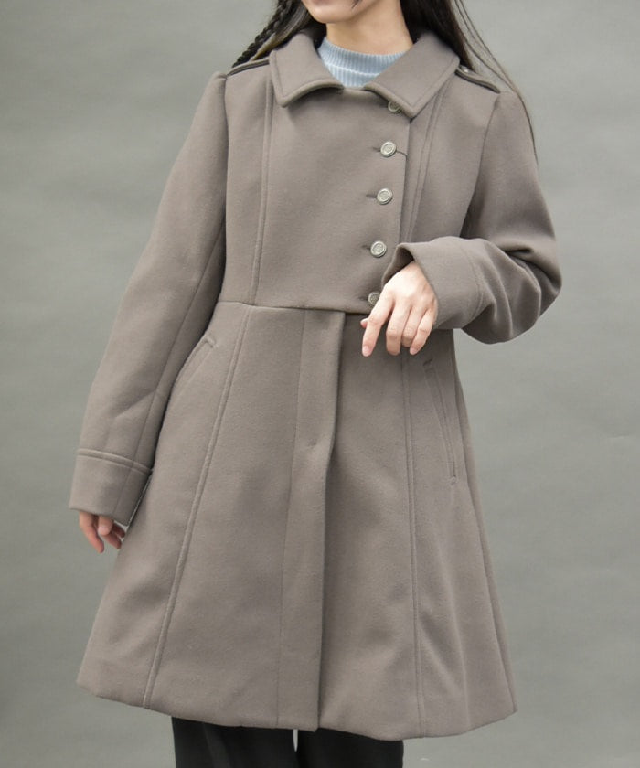 Asymmetric Military Coat