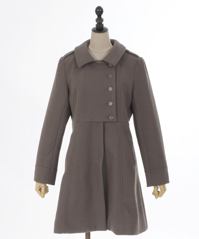 Asymmetric Military Coat