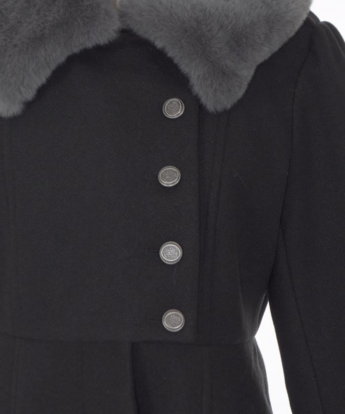 Asymmetric Military Coat