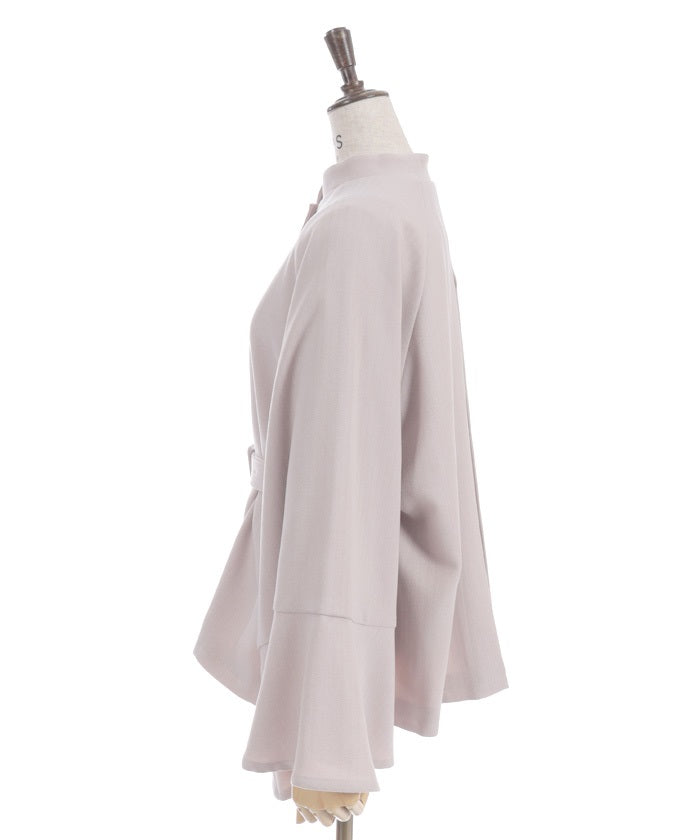 Cape Style Flare Sleeve Coat (Pre-order)