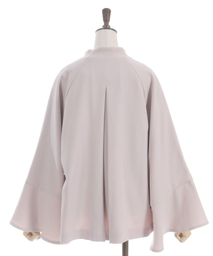 Cape Style Flare Sleeve Coat (Pre-order)