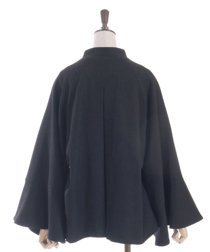 Cape Style Flare Sleeve Coat (Pre-order)