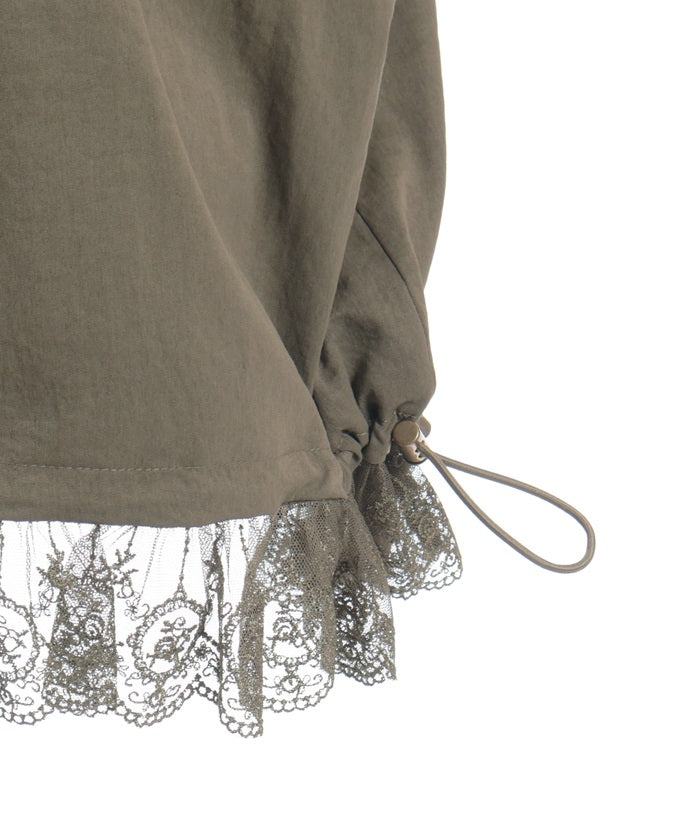 Lace-Up & Frill Mod Coat