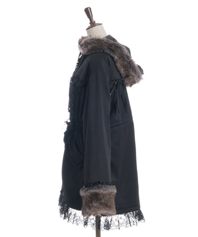 Lace-Up & Frill Mod Coat