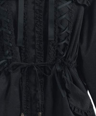 Lace-Up & Frill Mod Coat