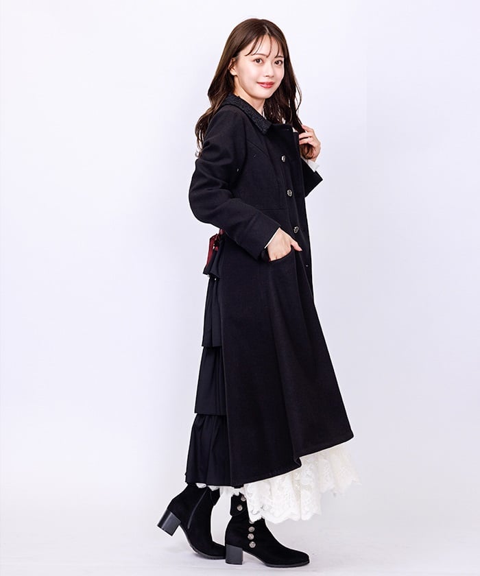 Bustle Style Long Coat