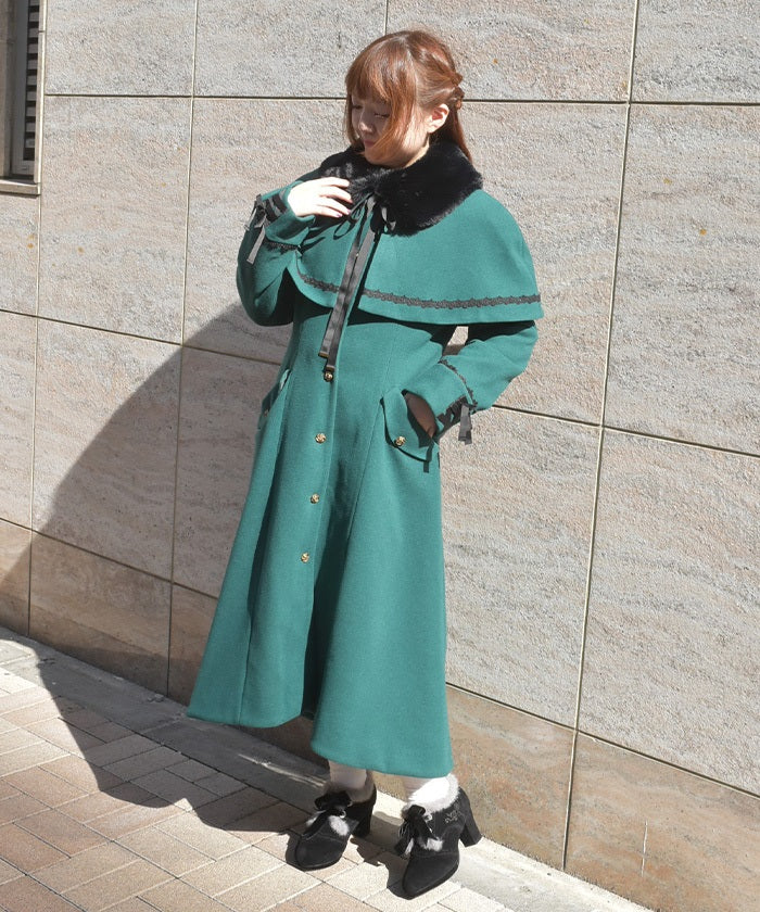 Cape Set Bustle Coat